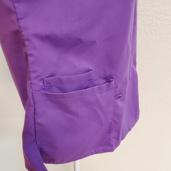 Made 2 Love Purple Scrub Top Size M - Picture 4 of 7